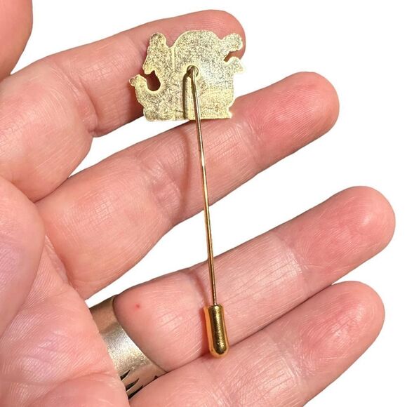 Vintage Lot Christmas Pins MYLU Cherub, Avon Christmas Basket, Stick Pin Plus - Picture 9 of 12